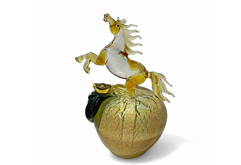 平安生肖-馬 十二生肖 生肖馬玻璃擺飾